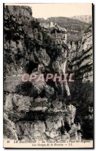 Old Postcard The Dauphine From Villard de Lans has Pont in Royans Gorges of t...