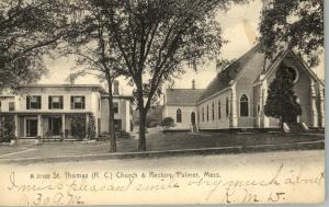 Palmer MA Church c1910 Postcard