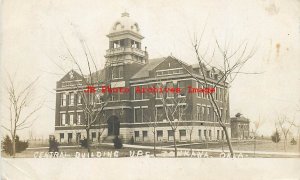 OK, Tonkawa, Oklahoma, RPPC, Central School Building, 1907 PM, Photo