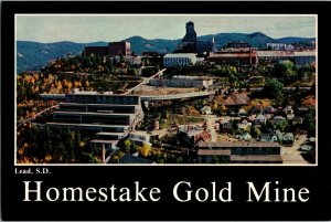 View of Homestake Gold Mine, Lead SD Postcard I64