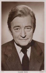 Claude Rains Picturegoer Real Photo Film Vintage Postcard