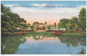 Reflection Pool, Botanic Garden, Rock Springs Park, Fort Worth, Texas,  30-40s