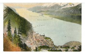 AK - Juneau. Bird's Eye View Showing Gastinean Channel