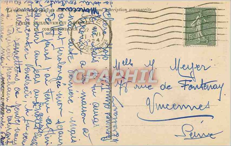 Old Postcard Nice Promenad the US