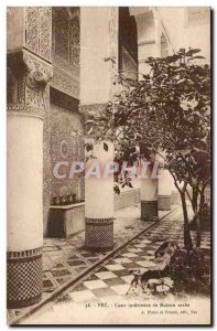 Fez - Marco - Inner Court House Arabic - Old Postcard