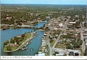 Postcard CAN  Ontario Belleville aerial