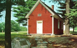 Vintage Postcard Mary Lambs School at Longfellow's Wayside Inn South Sudbury MA