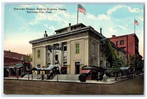 c1910's Salt Lake Theater Built By Brigham Young Salt Lake City Utah UT Postcard