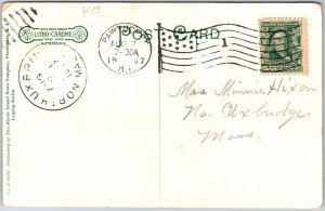 1907 Slater Trust-Building Pawtucket Rhode Island RI Posted Postcard