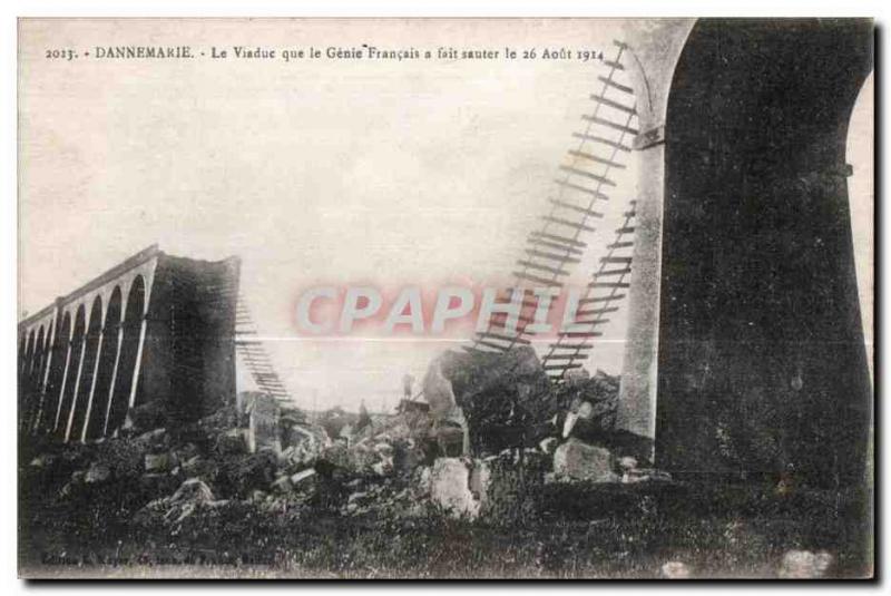 Old Postcard Dannemarie viaduct that the French genius has santer August 26, ...