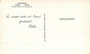 Canada Quebec Caniapiscau village postcard