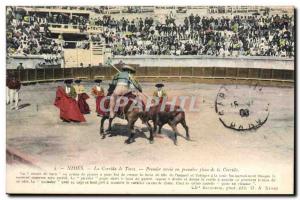 Old Postcard Bullfight Bullfight Nimes de Toros bullfighting Prime tercio or ...