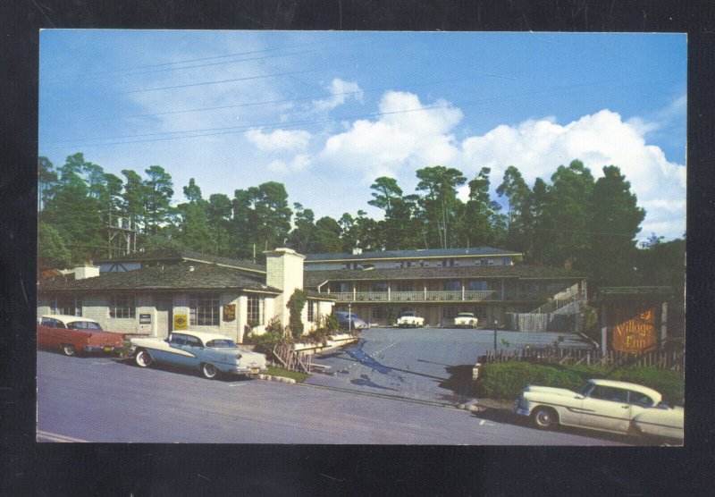 CARMEL BY THE SEA CALIFORNIA THE VILLAGE INN MOTEL VINTAGE ADVERTISING POSTCARD