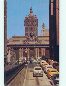 Pre-1980 OLD CARS AT GRAND CENTRAL TERMINAL New York City NY hs3432