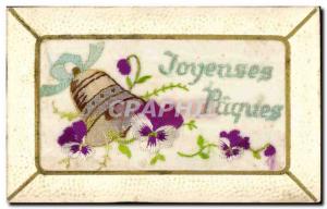 Old Postcard Fantasy Flowers Toil?e