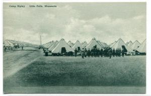Army Camp Ripley Little Falls Minnesota postcard