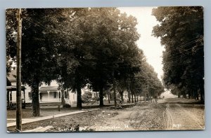 PRINCETON IL EUCLID AVENUE ANTIQUE REAL PHOTO POSTCARD RPPC