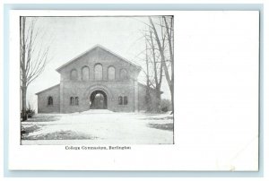 1901 College Gymnasium, Burlington Vermont VT Antique Unposted Postcard  