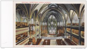 Interior of Notre Dame Church, Montreal, Quebec, Canada, PU-1927