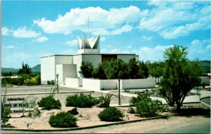 Postcard AZ Tucson Dove of Peace Lutheran Church Cubic Shape Building 1960s S112
