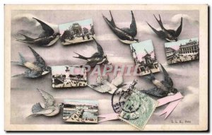 Paris - 1 - Remembrance - Bird - birds - Old Postcard