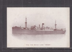 MAC IVER LINE  ARABY , c1910 ppc., unused.
