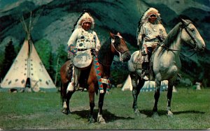 Indian Chiefs In A Native Setting