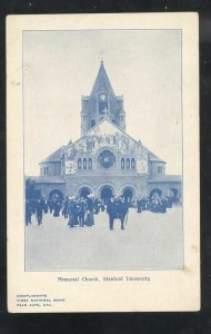 PALO ALTO CALIFORNIA STANFORD UNIVERSITY ADVERTISING VINTAGE POSTCARD