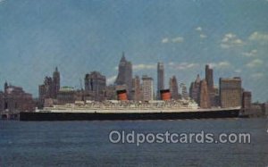 Giant Ocean Liner Hudson River Ship Unused 