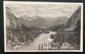 Mint Canada Real Picture Postcard Bow Valley View Banff