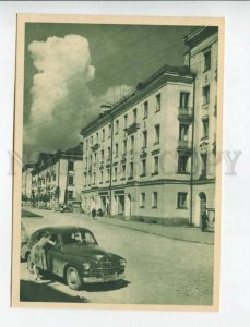 470362 USSR 1956 year Estonia Narva Pushkin street car postcard