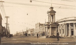 J25/ Foreign Postcard c1910 Invercargill New Zealand Troopers Memorial 119