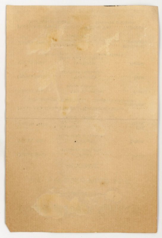 1870s-80s Hans Albert Concert Flyer Program Herbert Oldham #KT