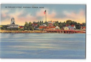 Boothbay Harbor Maine ME Postcard 1930-1950 McFarland's Point
