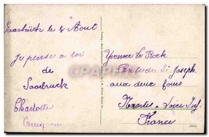 Postcard Old Saarbritcken Krunkenhaus Wintertierg