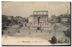 Old Postcard Marseille Place d'Aix