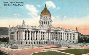 Vintage Postcard State Capitol Building Salt Lake City Utah Souvenir Novelty Pub