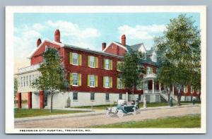 FREDERICK MD CITY HOSPITAL ANTIQUE POSTCARD