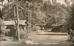 Raymond ME Camp Kokatosi Women's Getaway On Crescent Lake Note Cottages, RPPC