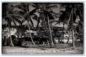 c1940's Harvey W. Seeds Post American Legion Miami FL RPPC Photo Postcard