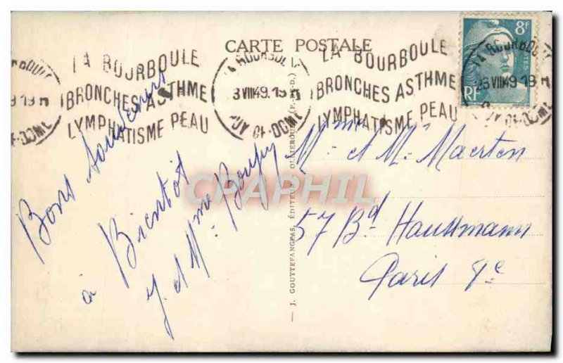 Old Postcard La Bourboule Vue Generale