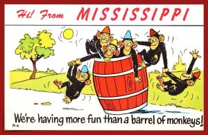 Mississippi - Humor - Barrel Of Monkeys - [MS-075]