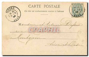 Old Postcard Gisors Keep and Gate Fields