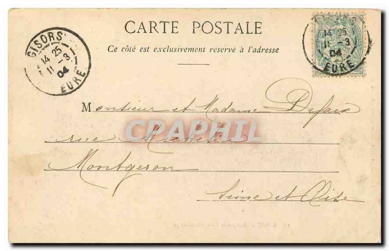 Old Postcard Gisors Keep and Gate Fields