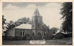 G53/ Ozark Alabama Postcard c1940s Baptist Church Building