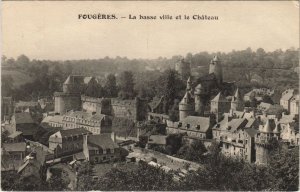 CPA Fougeres La basse ville et le Chateau (1237698)