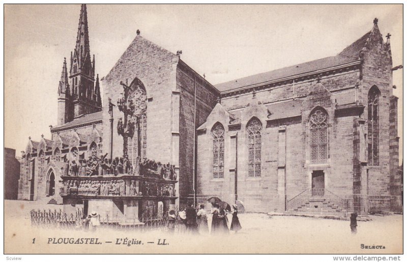 PLOUGASTEL, Finistere, France, 1900-1910's; L'Eglise