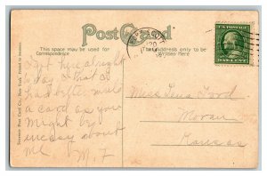 Postcard Elks Home B.P.O.E. Fort Scott Kans. Kansas Vintage Standard View Card 