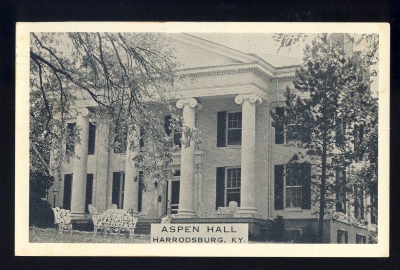 Harrodsburg, Kentucky/KY Postcard, Aspen Hall House Hotel, 1973!