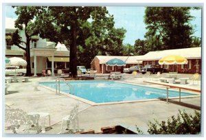 Nashville Tennessee TN Postcard Maple Manor Motel & Restaurant Swimming Pool